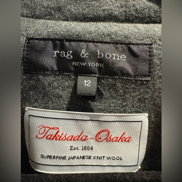 Rag & bone wool Leon Takisada Osaka blazer size 12 academia academic fall school - Picture 8 of 12